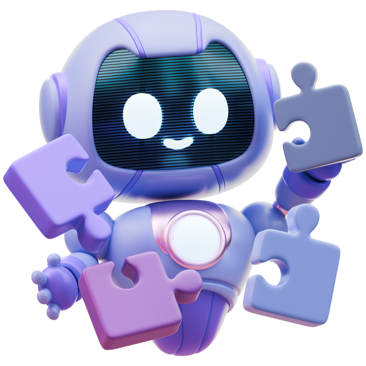 Robot solving a puzzle